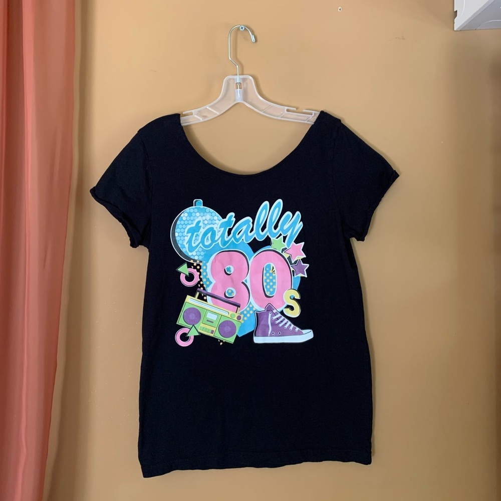Vintage Totally 80s Scoop Neck Graphic T Shirt